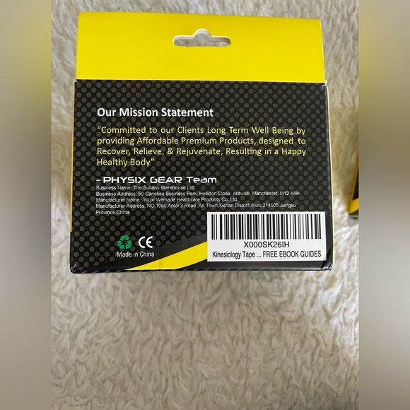 Physix Gear Sport Kinesiology tape - 3 unopened rolls - color: Black - Picture 7 of 14